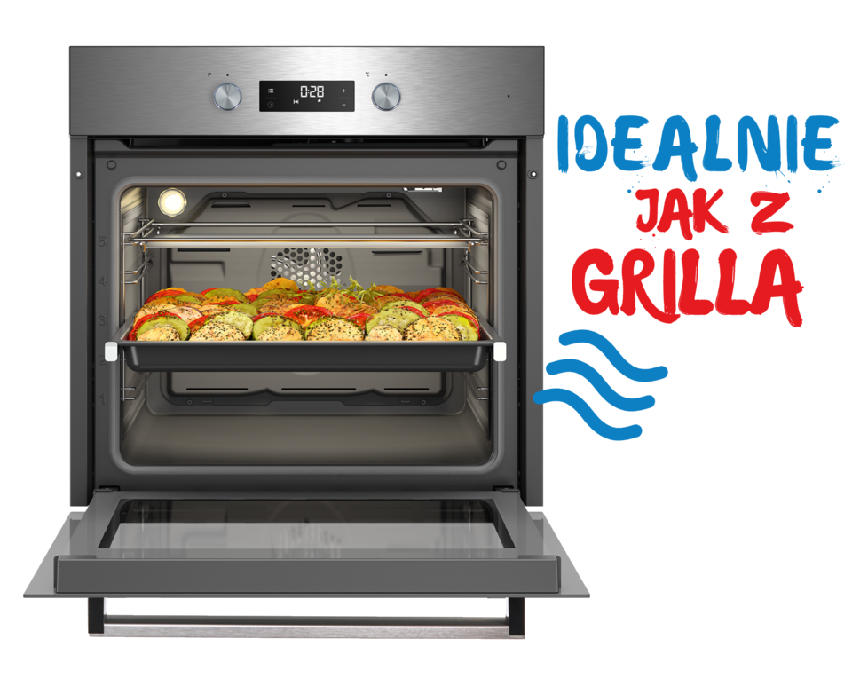 Zaprezentowanie funkcji grill w urządzeniu