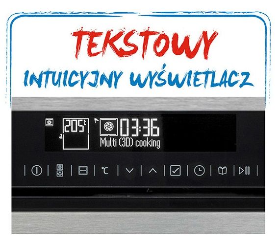 Czytelny wyświetlacz urządzenia Beko