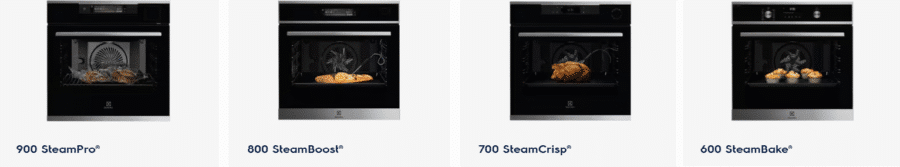 piekarniki parowe Electrolux - seria 600, 700, 800, 900