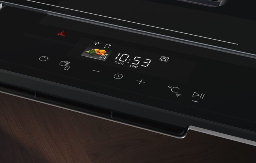 szuflada parowa - panel sterowania