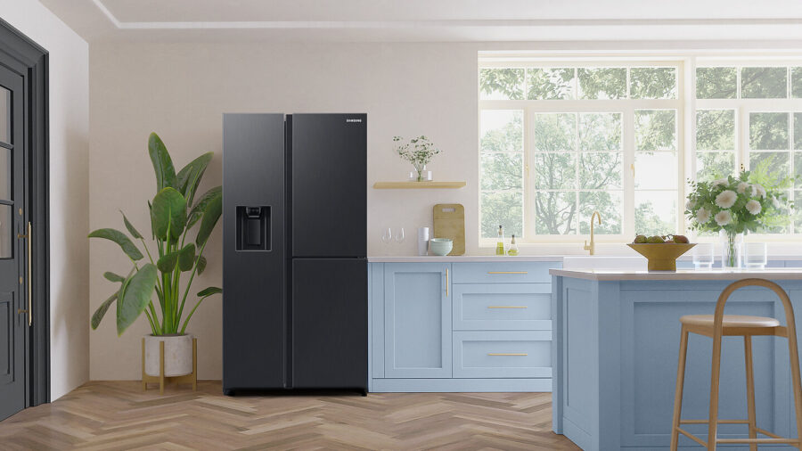 lodówka side by side z automatyczną kostkarką bez podłączenia wody Samsung RH68DG855DB1EF